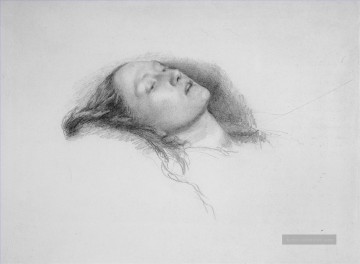 John Everett Millais Werke - Studie für Ophelia Präraffaeliten John Everett Millais